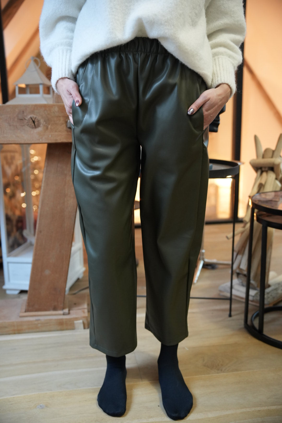 Pantalon simili cuir
