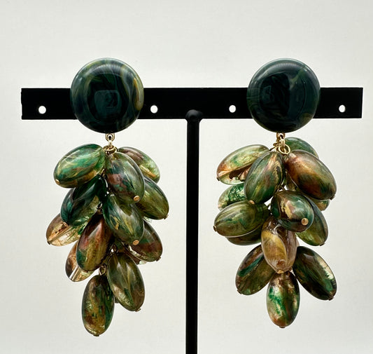 BOUCLES D’OREILLES GRAPPES - Francine BRAMLI