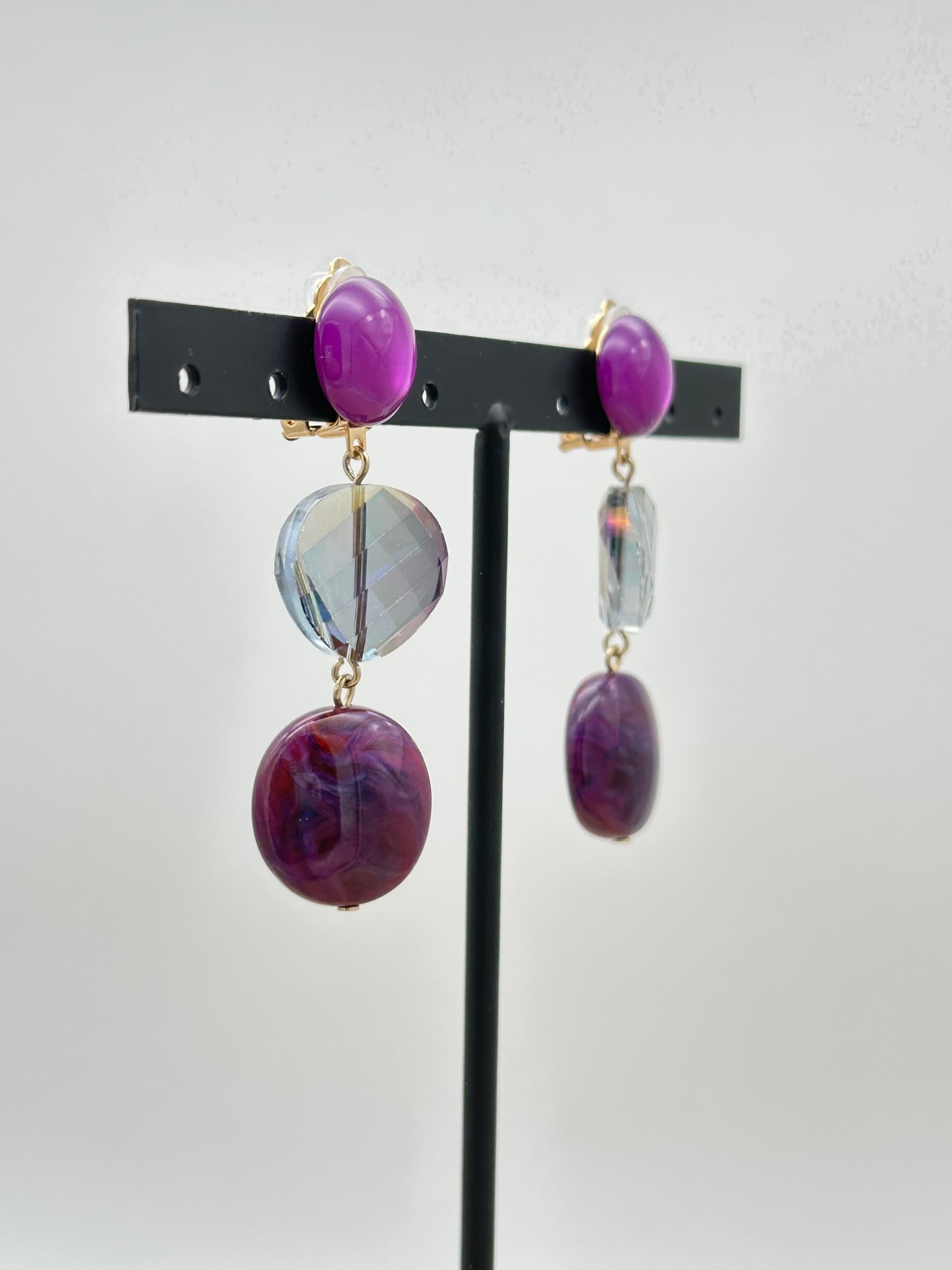 BOUCLES D’OREILLES ÉLÉMENTS SCINTILLANTS - FRANCINE BRAMLI