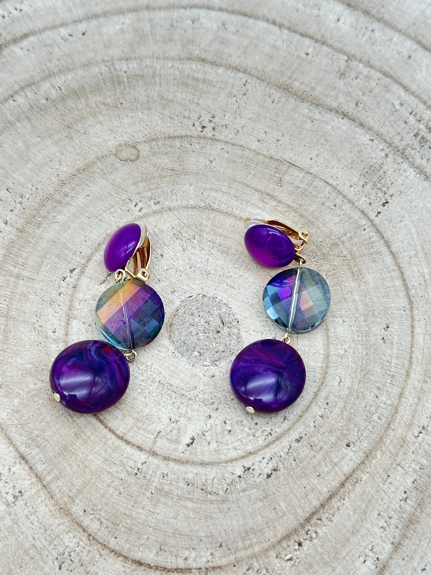 BOUCLES D’OREILLES ÉLÉMENTS SCINTILLANTS - FRANCINE BRAMLI