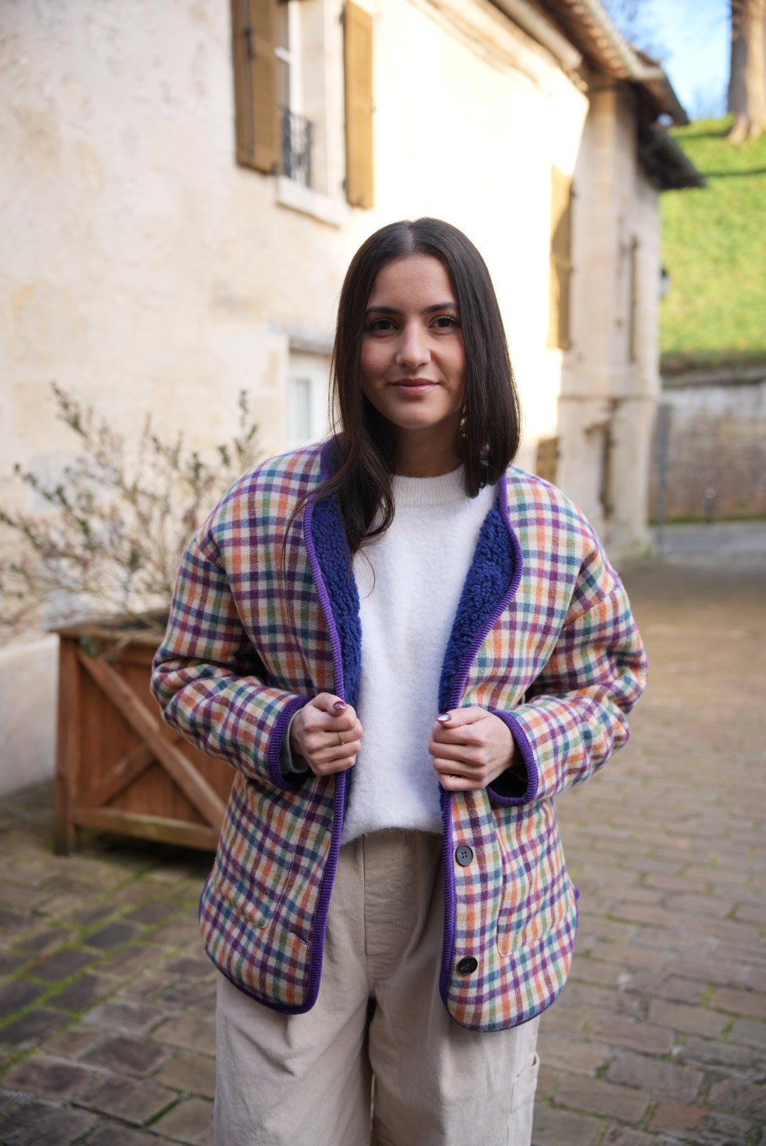 Veste à carreaux - Johanna Paris