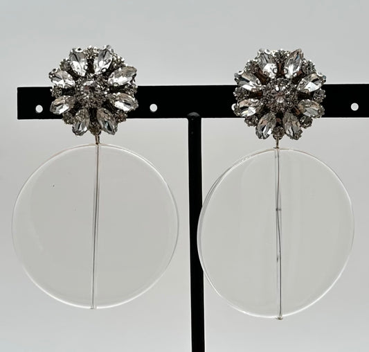 BOUCLES D'OREILLES ÉLÉMENTS SCINTILLANTS - Francine BRAMLI