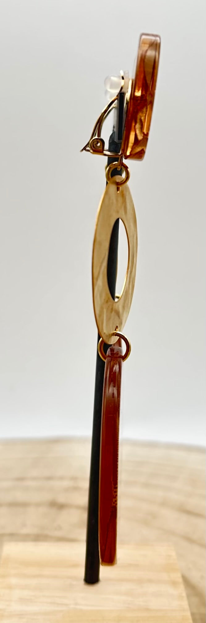 BOUCLES D'OREILLES DORÉE - Francine BRAMLI