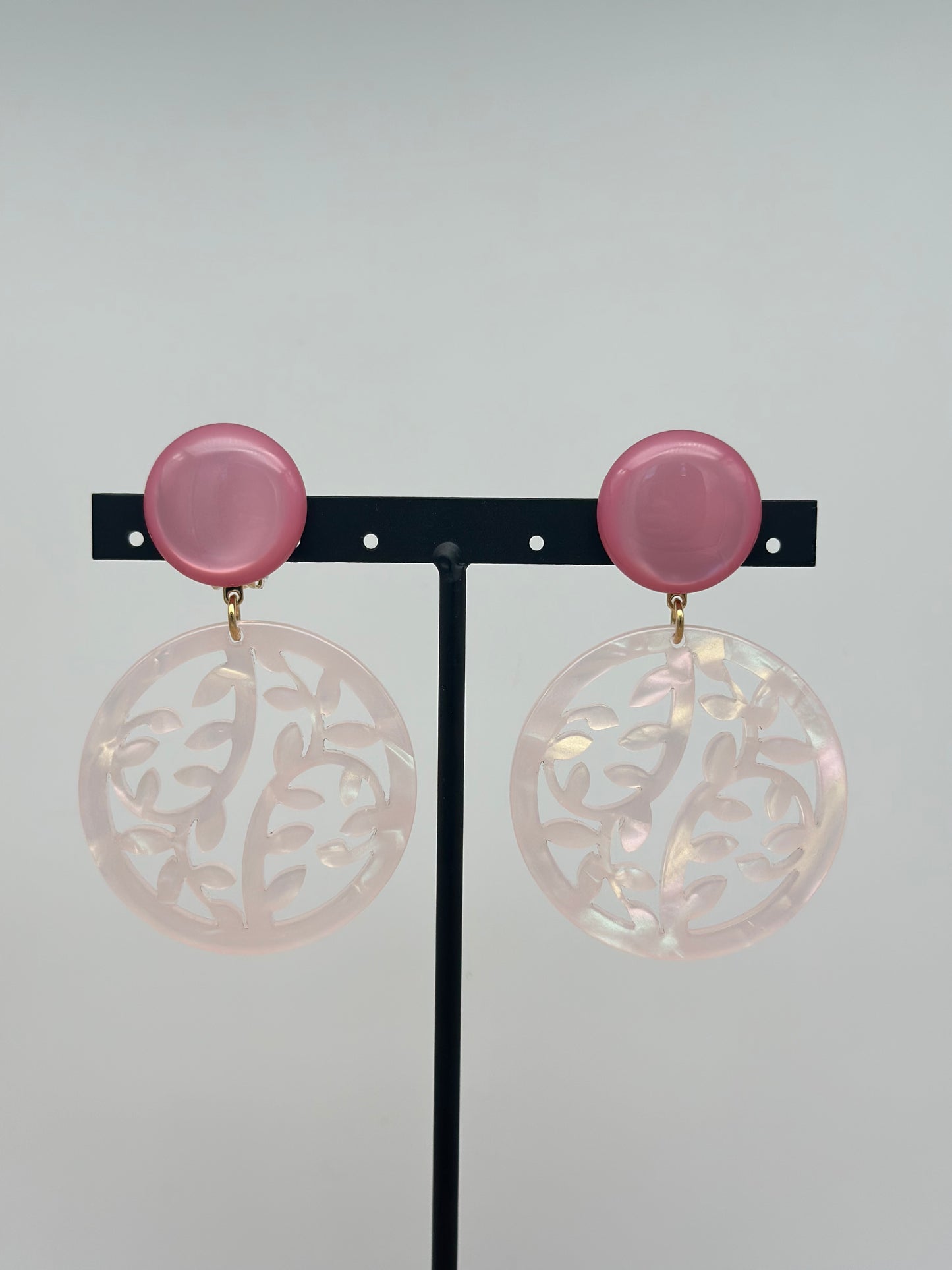 Boucles d’oreilles plaque - Francine BRAMLI