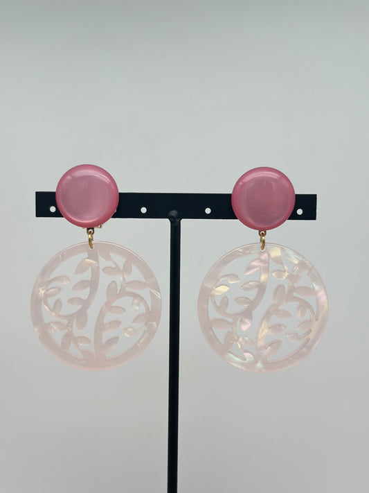 Boucles d’oreilles plaque - Francine BRAMLI
