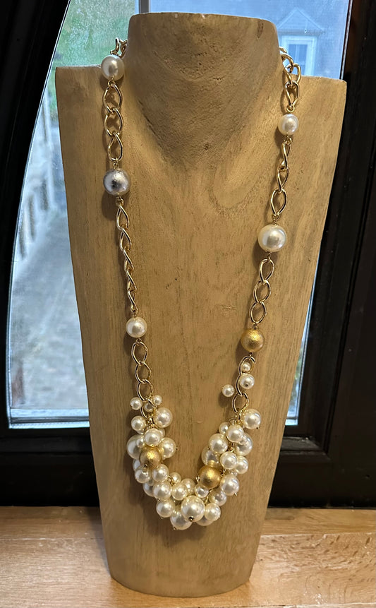 COLLIER PERLES GRAPPE - Francine BRAMLI