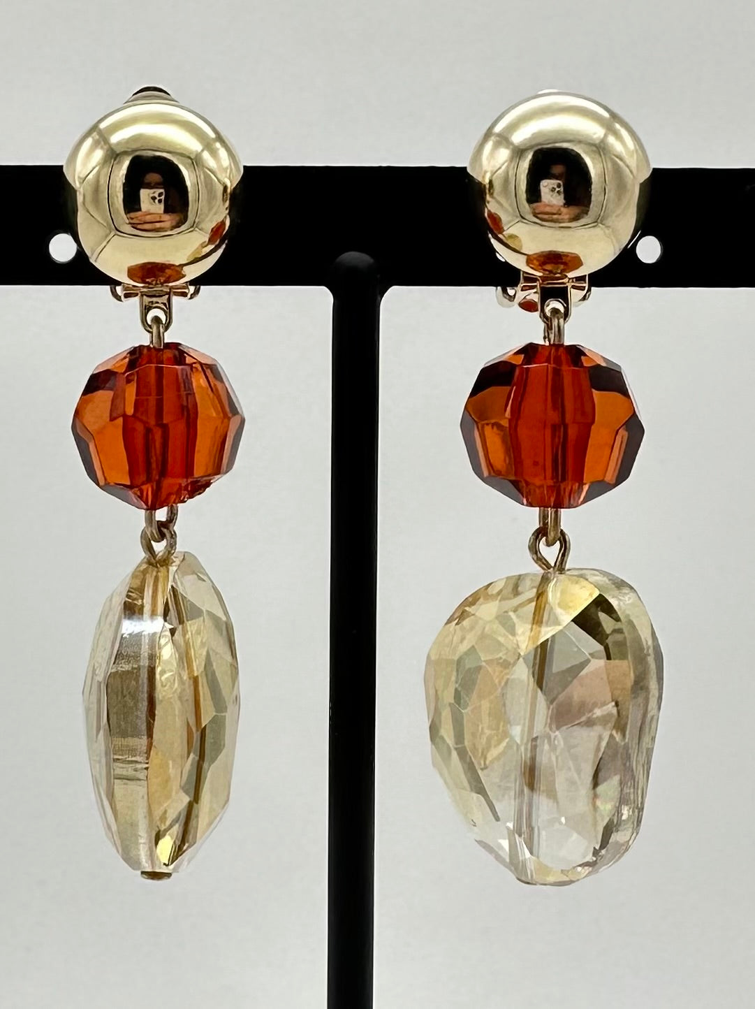 BOUCLES D'OREILLES ÉLÉMENTS SCINTILLANTS Francine BRAMLI