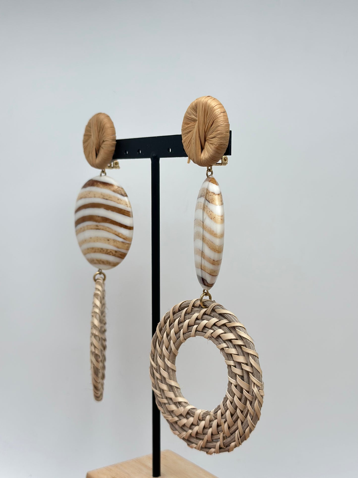 Boucles d’oreilles RAPHIA  - Francine BRAMLI