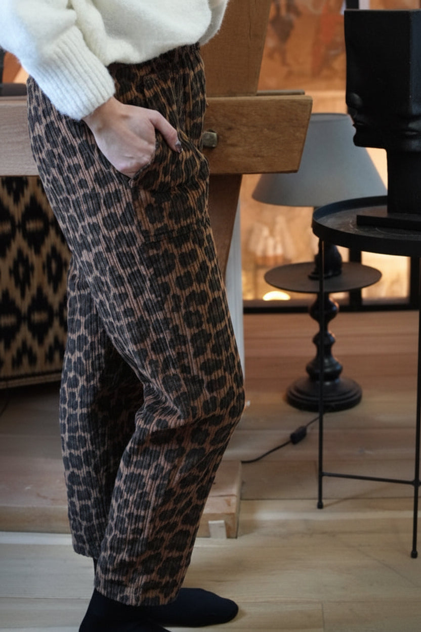 Pantalon léopard