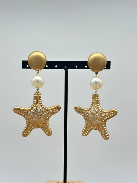 Boucles d’oreilles étoile de mer - Francine BRAMLI