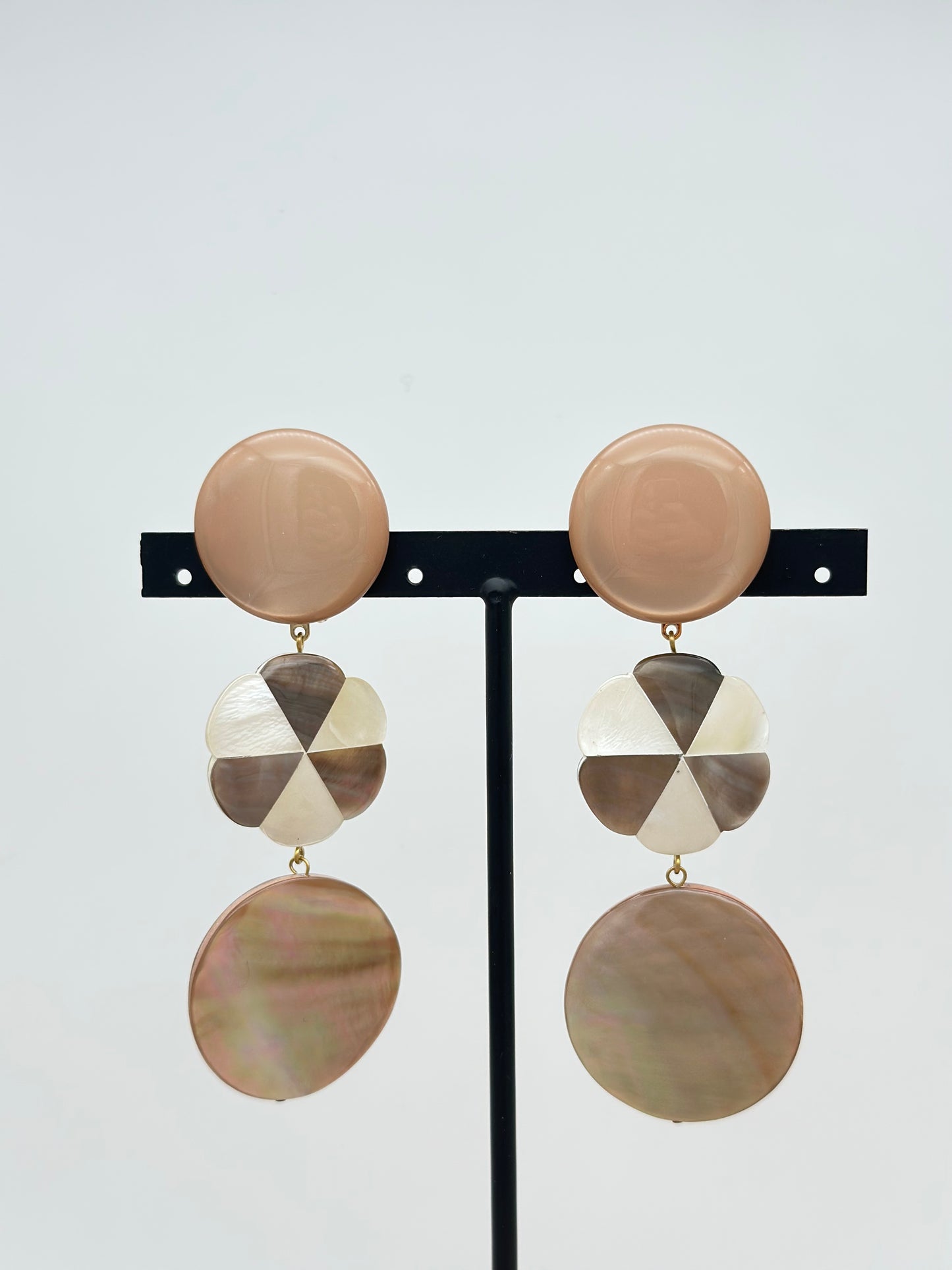Boucles d’oreilles nacre candy - Francine BRAMLI