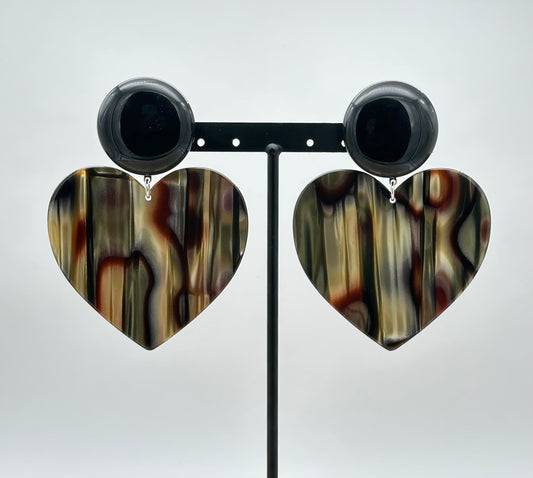 BOUCLES D'OREILLES COEURS - Francine BRAMLI