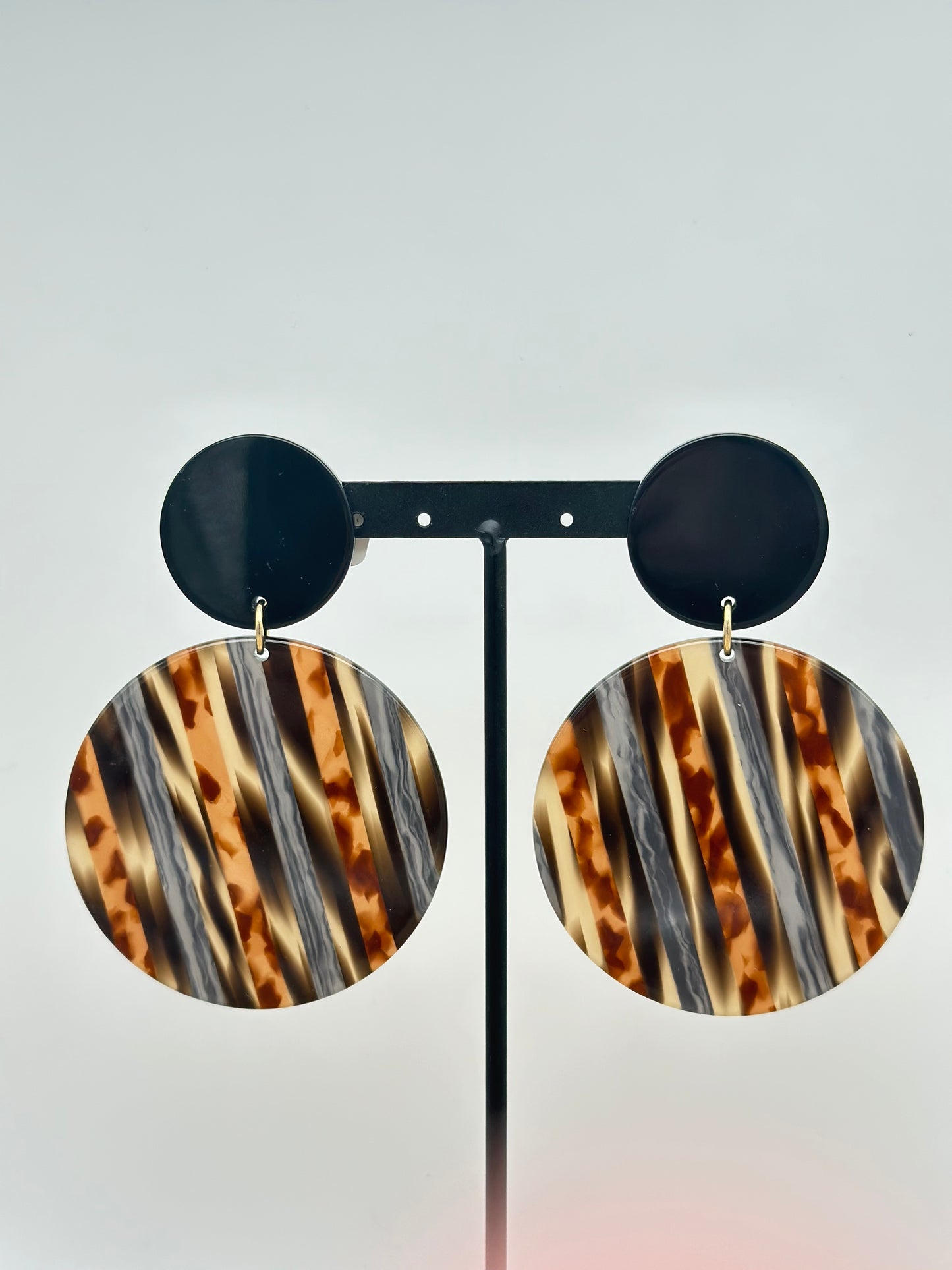 Boucles d’oreilles PLAQUES - Francine BRAMLI