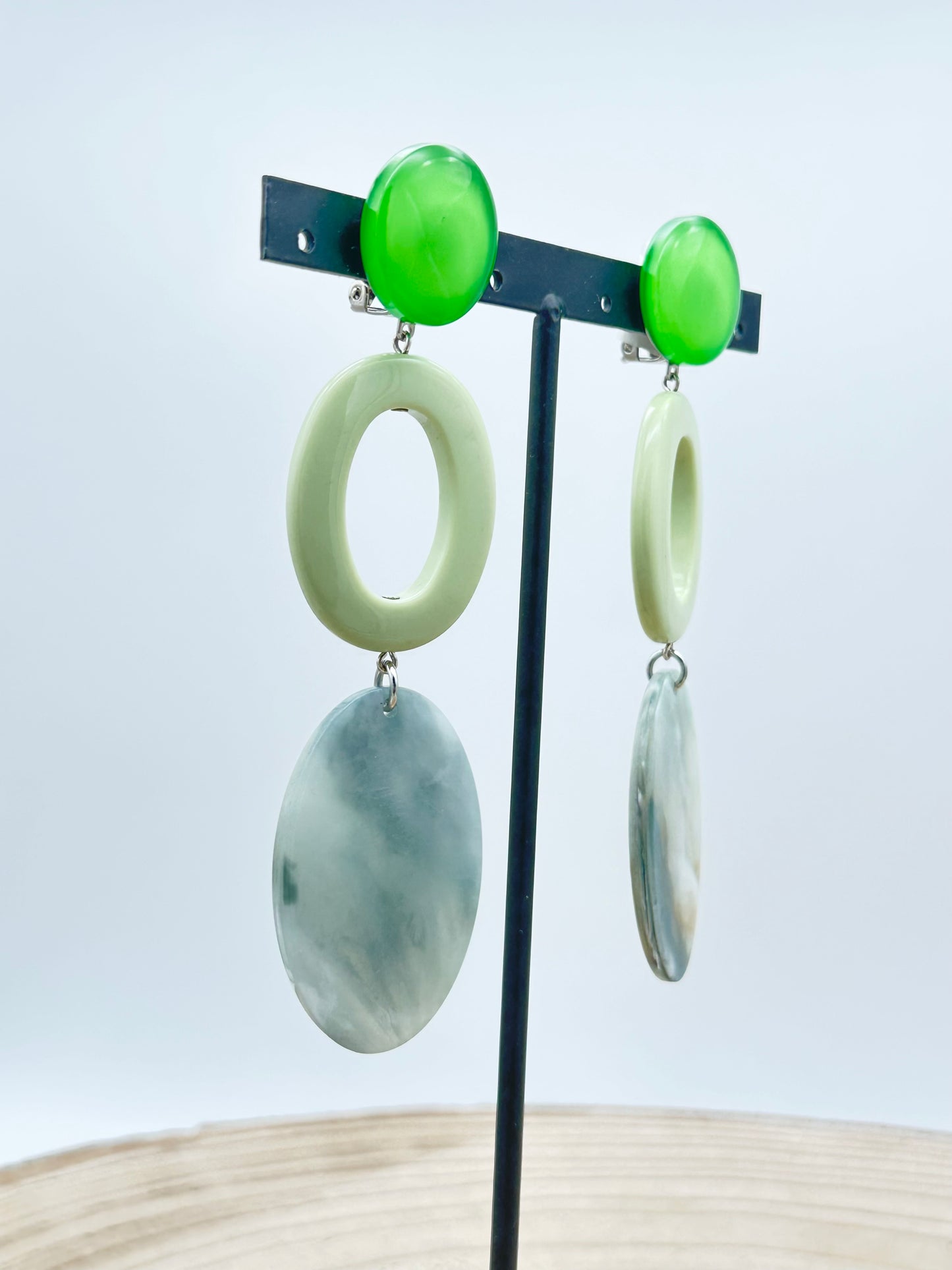 BOUCLES D’OREILLES PLAQUES - Francine BRAMLI