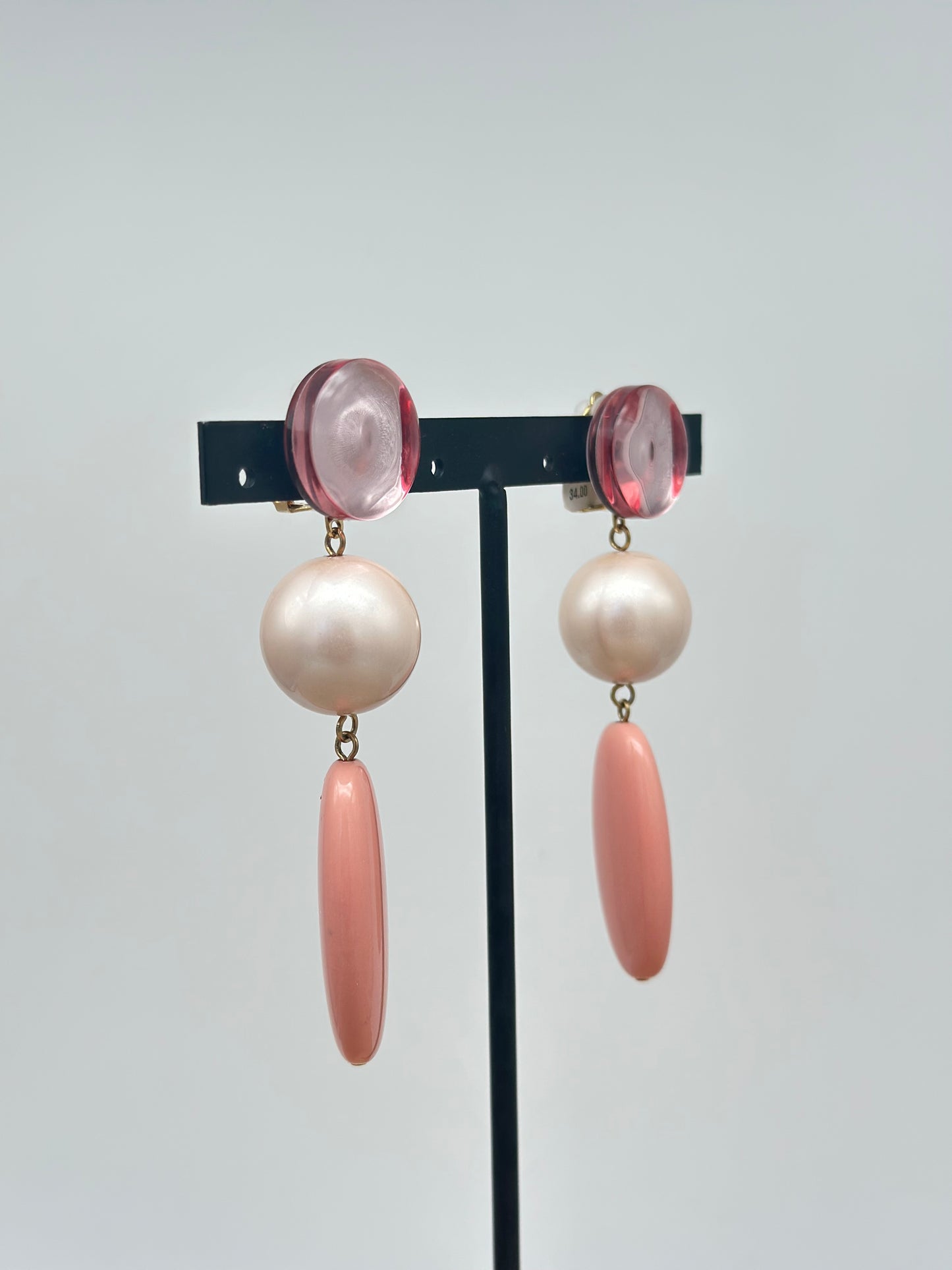 Boucles d’oreilles perles  - Francine BRAMLI