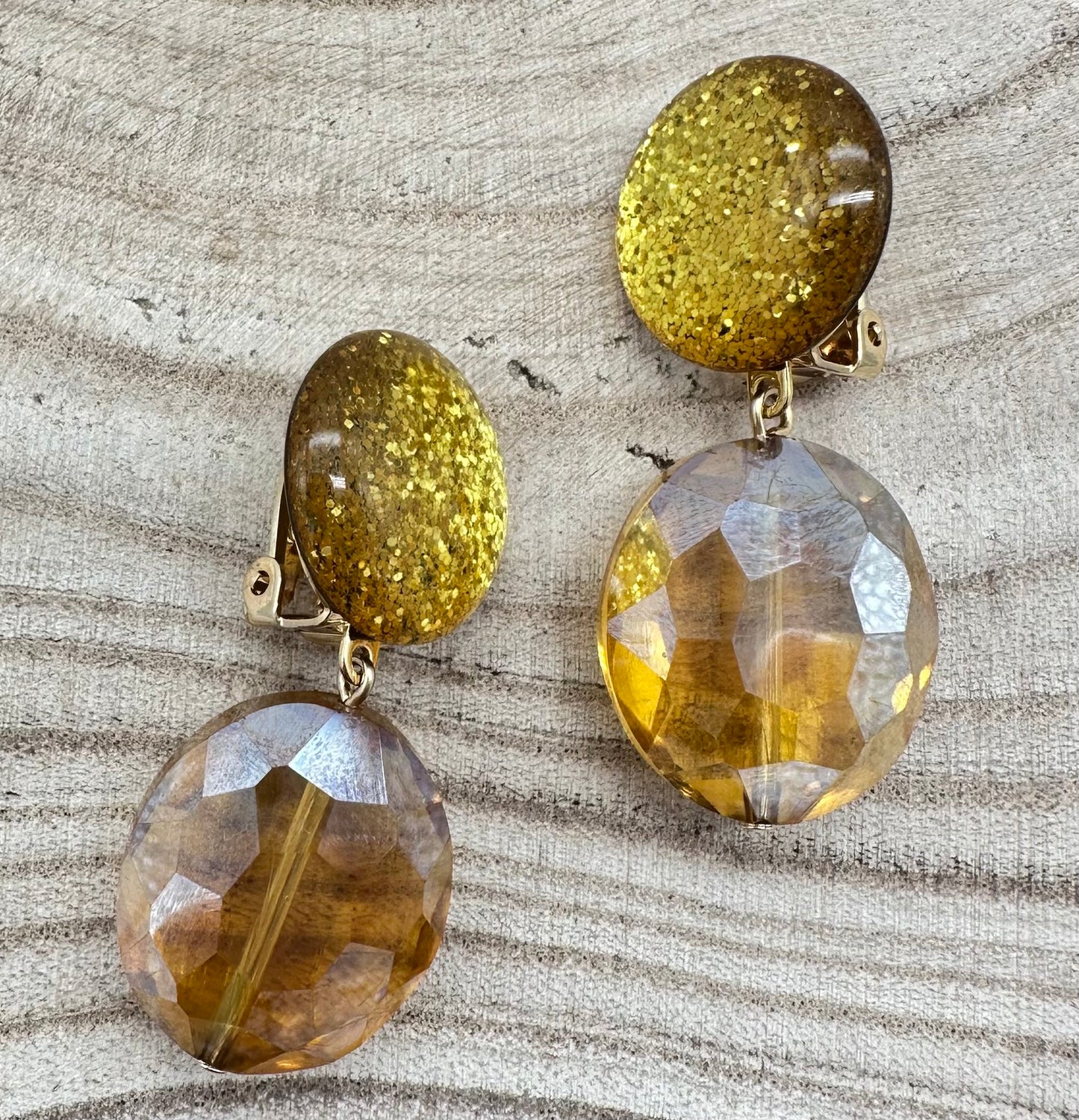 BOUCLES D'OREILLES ÉLÉMENTS SCINTILLANTS - Francine BRAMLI