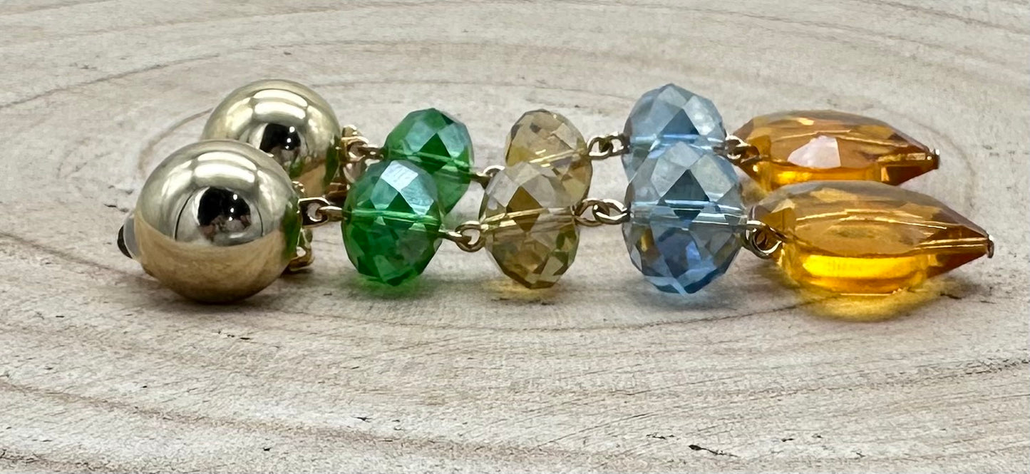 BOUCLES D'OREILLES ÉLÉMENTS SCINTILLANTS - Francine BRAMLI