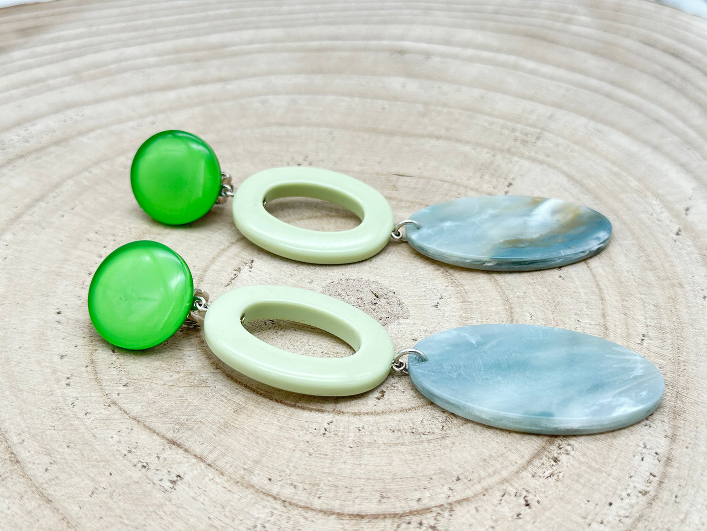 BOUCLES D’OREILLES PLAQUES - Francine BRAMLI