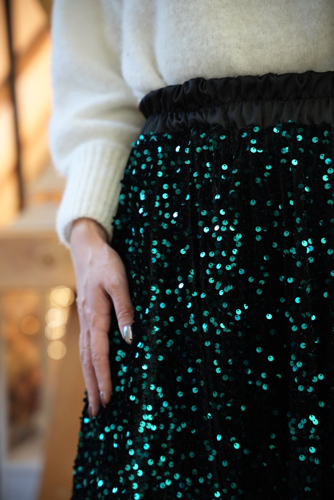 Jupe à sequins