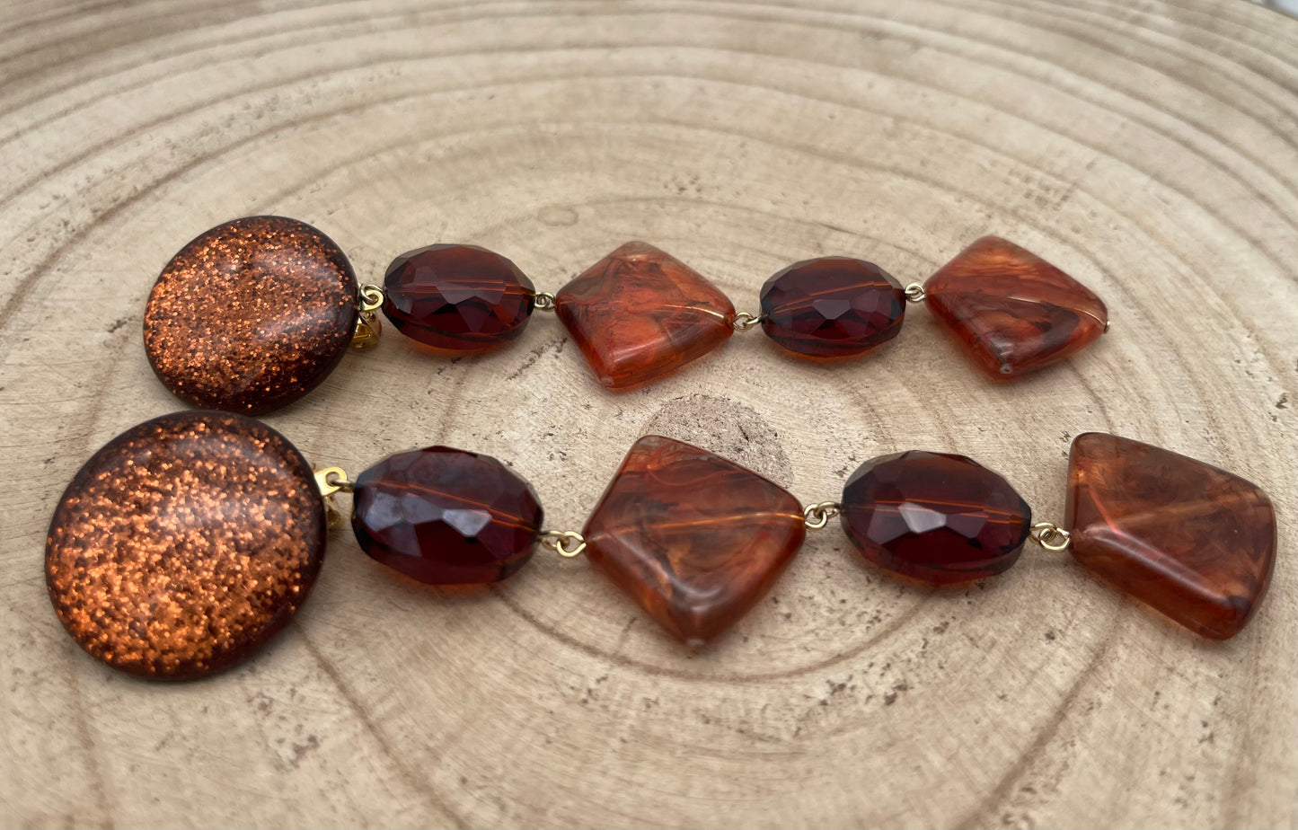 BOUCLES D’OREILLES ÉLÉMENTS SCINTILLANTS - Francine BRAMLI