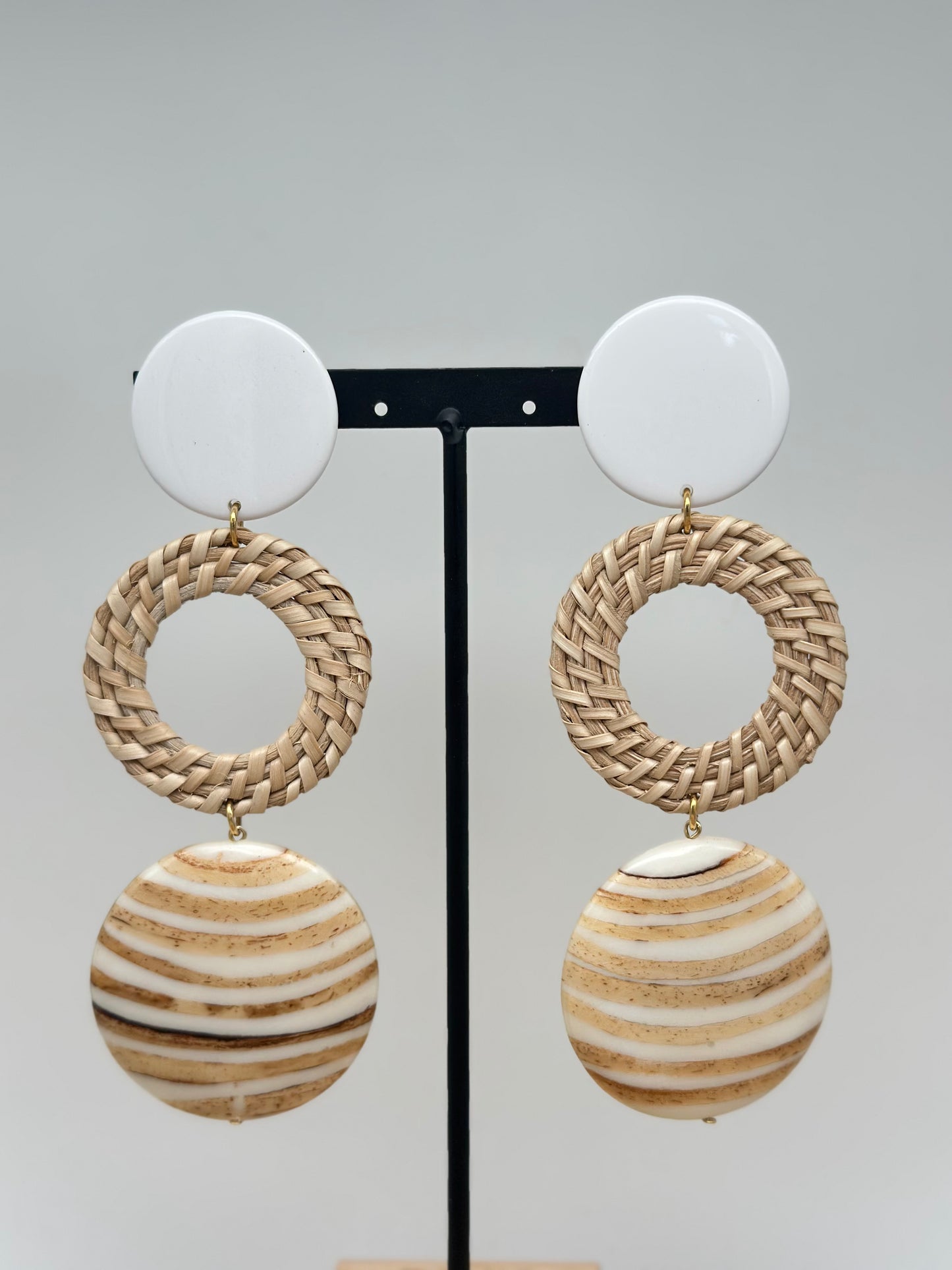 Boucles d’oreilles RAPHIA  - Francine BRAMLI