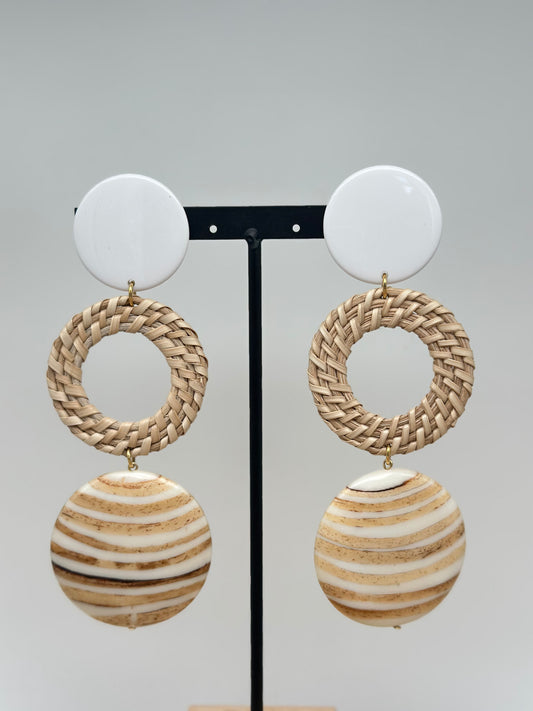 Boucles d’oreilles RAPHIA  - Francine BRAMLI