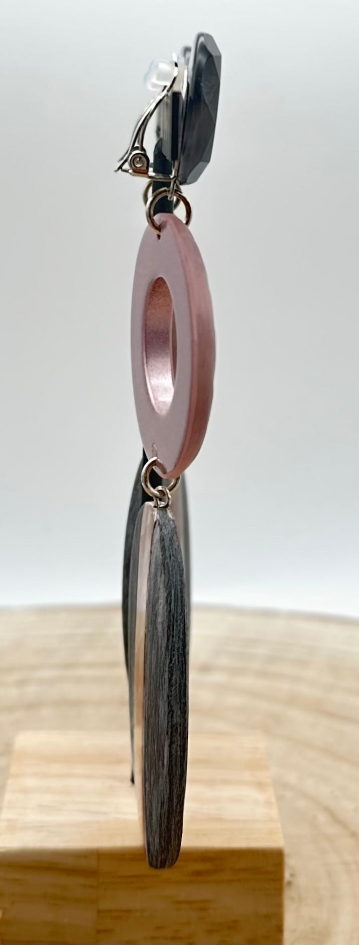 BOUCLES D'OREILLES GRISE - Francine BRAMLI