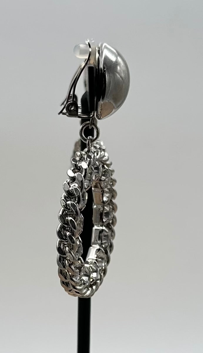 BOUCLES D'OREILLES ÉLÉMENTS SCINTILLANTS- Francine BRAMLI