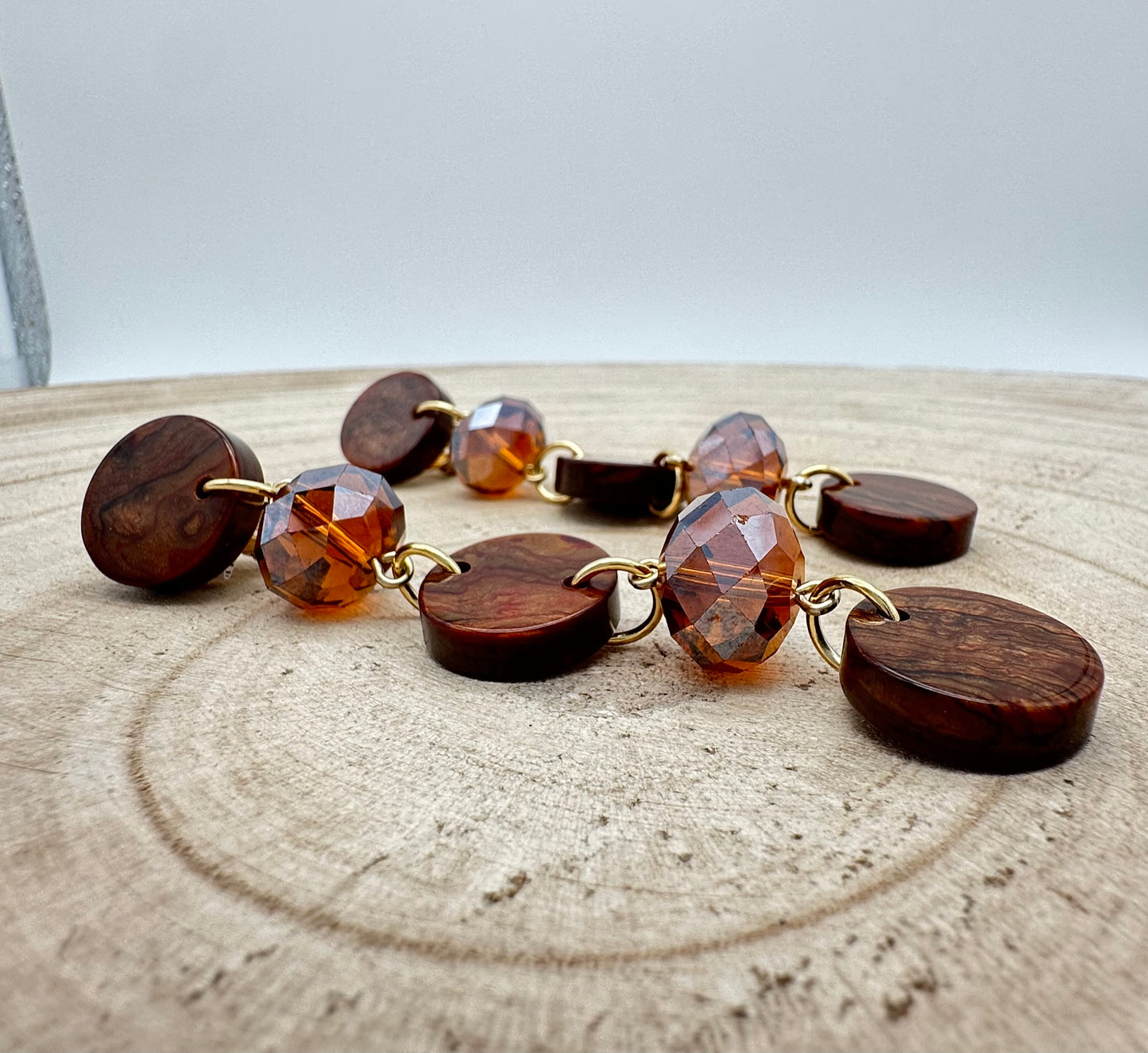 BOUCLES D’OREILLES ÉLÉMENTS SCINTILLANTS - Francine BRAMLI