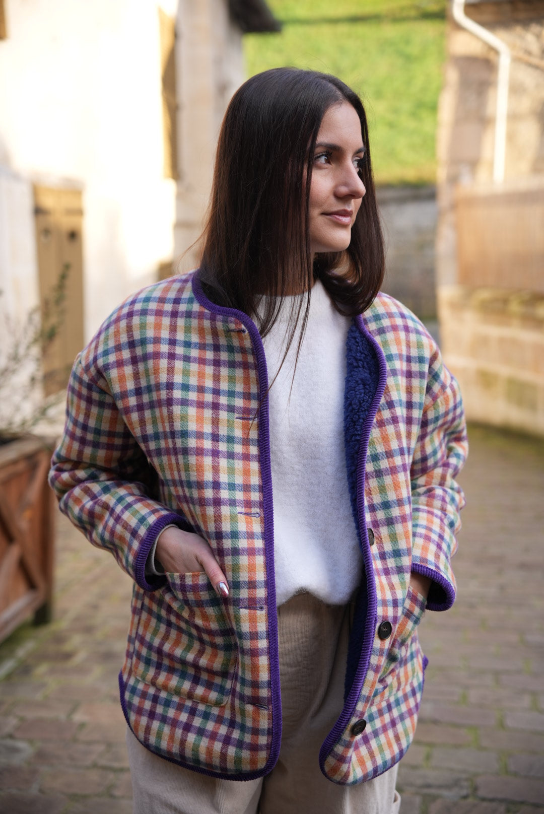 Veste à carreaux - Johanna Paris