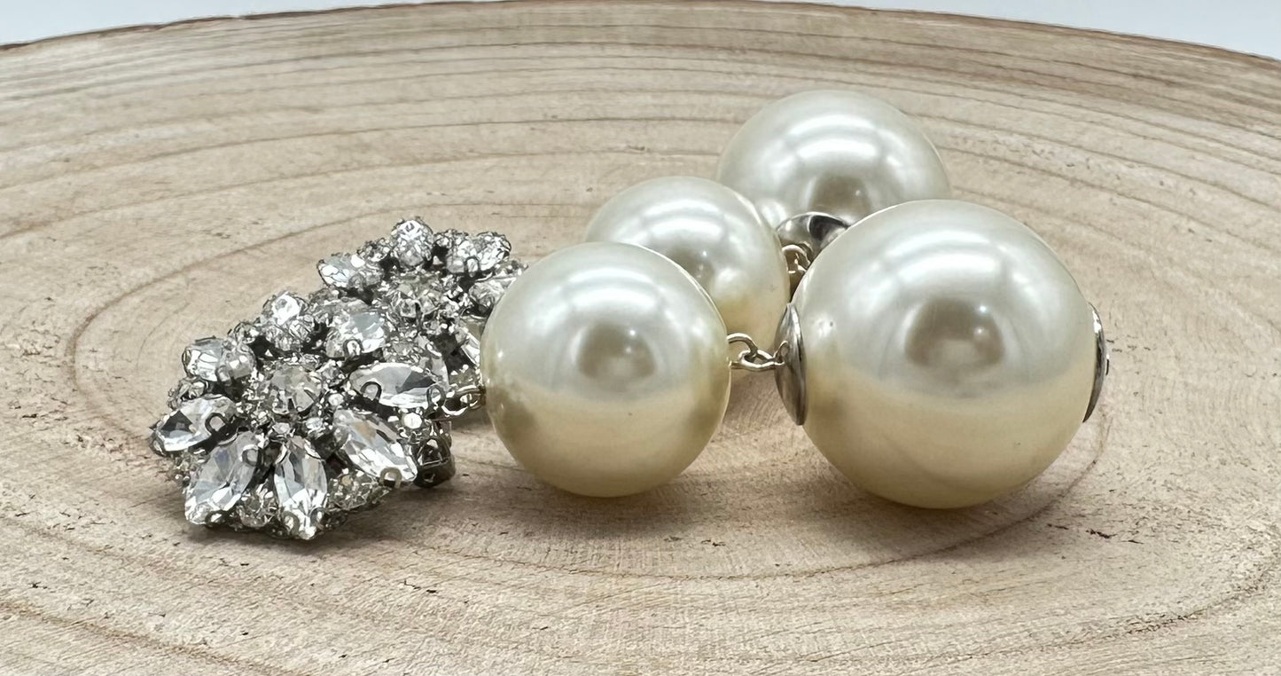 BOUCLES D'OREILLES ÉLÉMENTS SCINTILLANTS - Francine BRAMLI