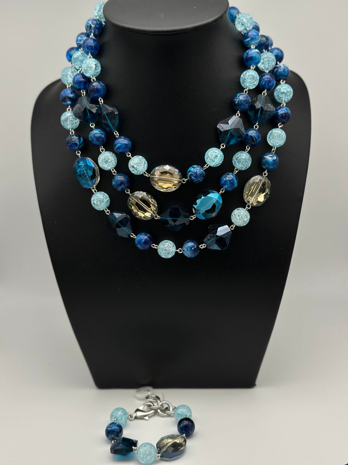 Bracelet bleu - Francine BRAMLI