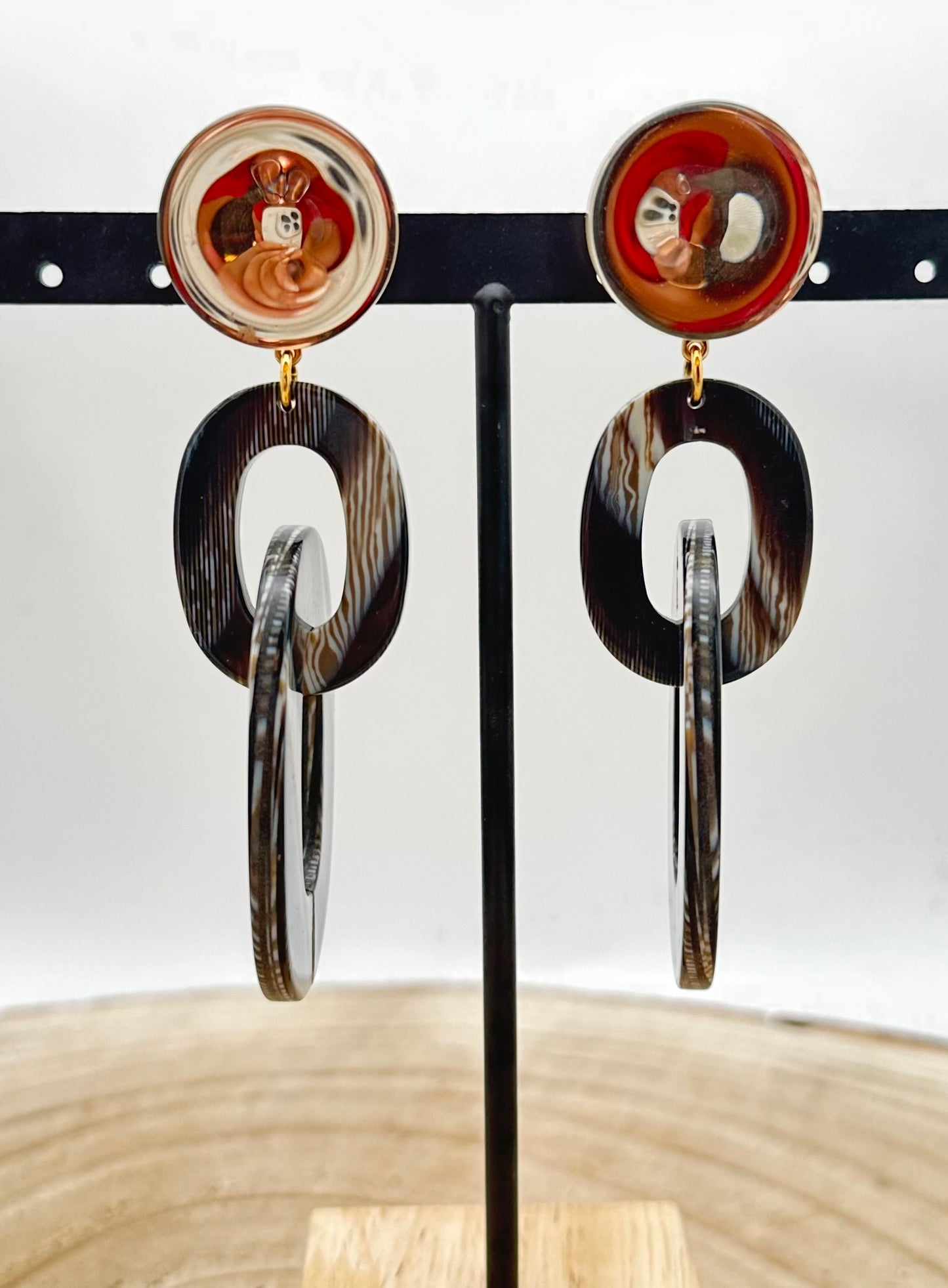 BOUCLES D'OREILLES MIROIR - Francine BRAMLI