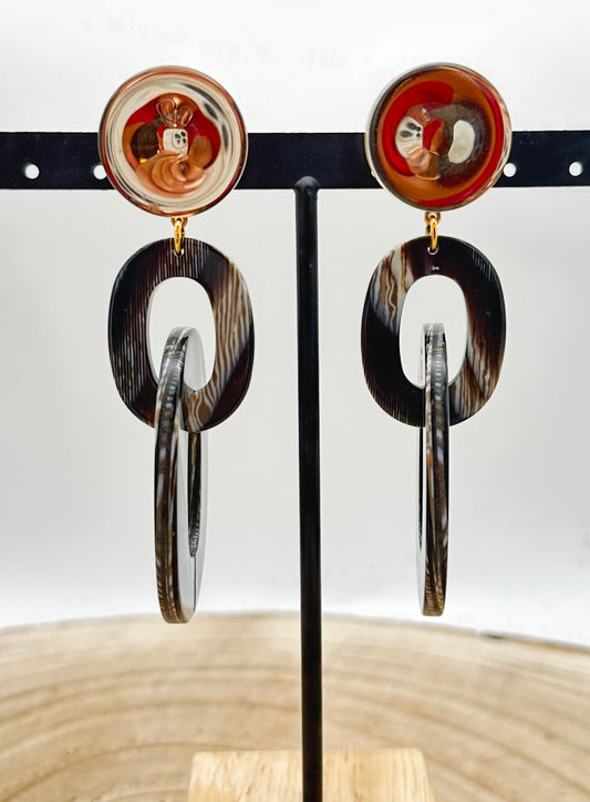 BOUCLES D'OREILLES MIROIR - Francine BRAMLI