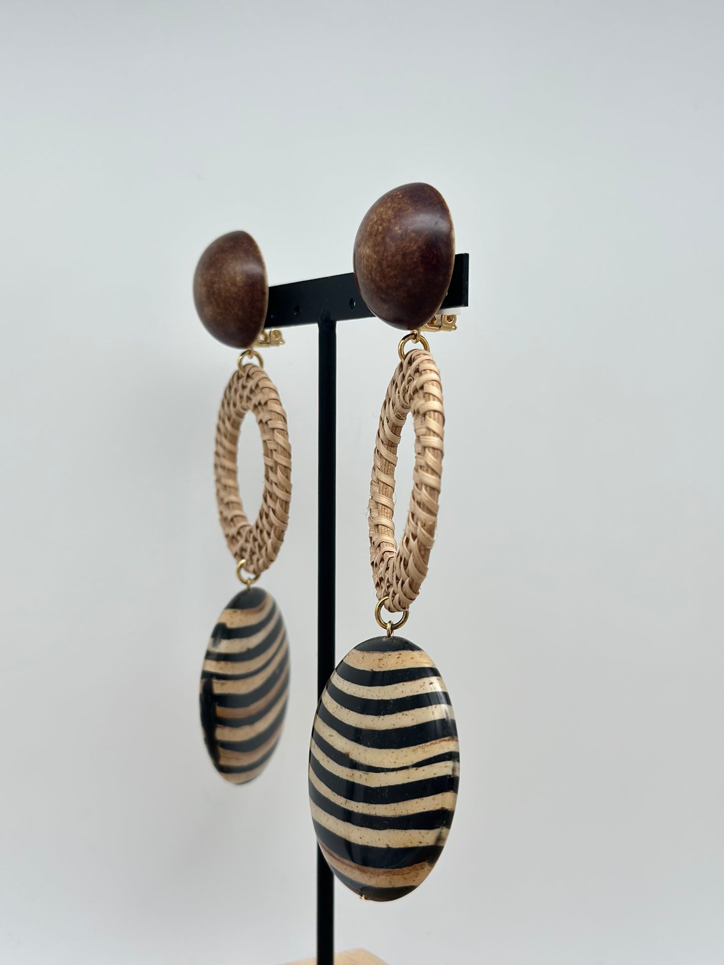 Boucles d’oreilles RAPHIA  - Francine BRAMLI