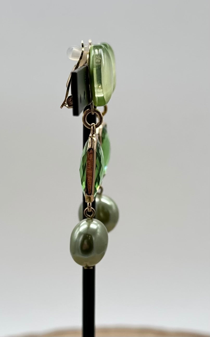 BOUCLES D'OREILLES ÉLÉMENTS SCINTILLANTS - Francine BRAMLI