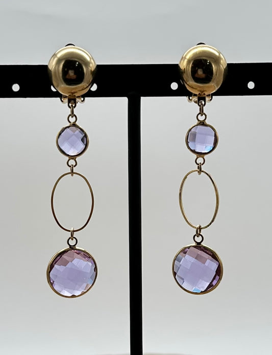 BOUCLES D'OREILLES ÉLÉMENTS SCINTILLANTS - Francine BRAMLI
