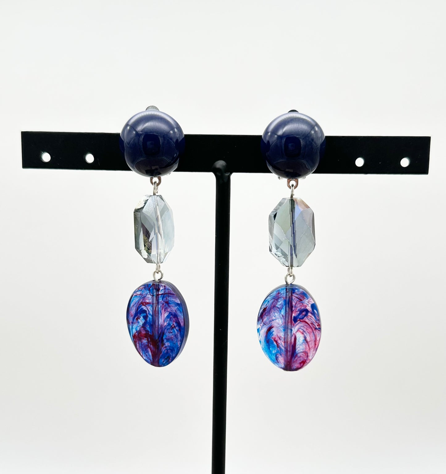 BOUCLES D’OREILLES ÉLÉMENTS SCINTILLANTS - Francine BRAMLI