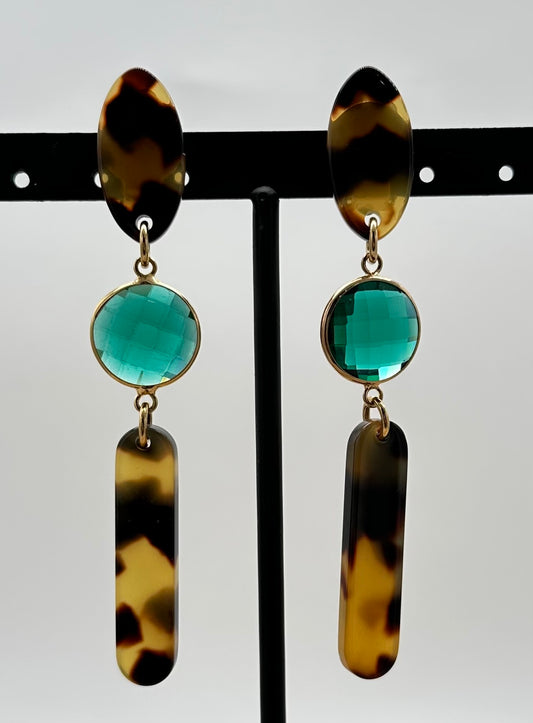 BOUCLES D'OREILLES ÉLÉMENTS SCINTILLANTS -  Francine BRAMLI