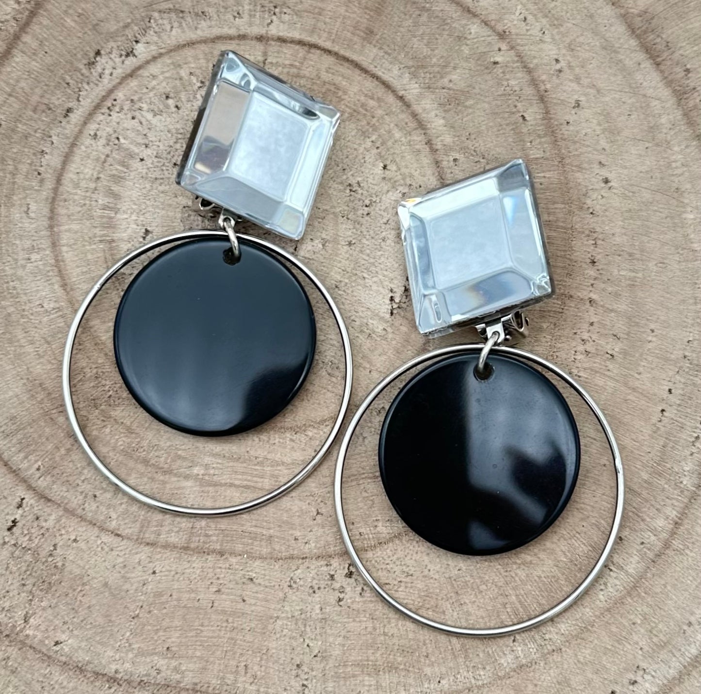 BOUCLES D'OREILLES MIROIR - Francine BRAMLI