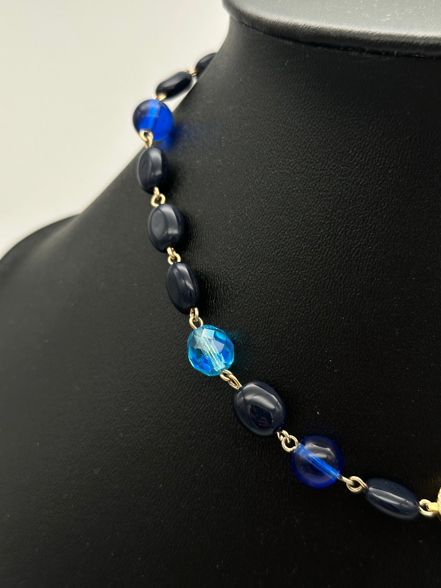 Collier Picasso bleu - Francine BRAMLI