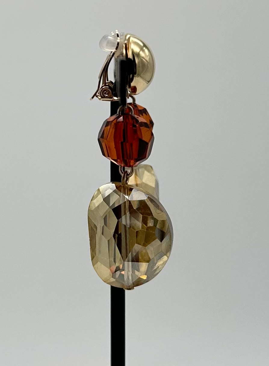 BOUCLES D'OREILLES ÉLÉMENTS SCINTILLANTS Francine BRAMLI