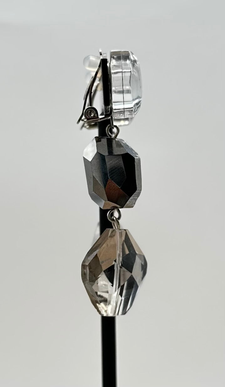 BOUCLES D'OREILLES ÉLÉMENTS SCINTILLANTS - Francine BRAMLI