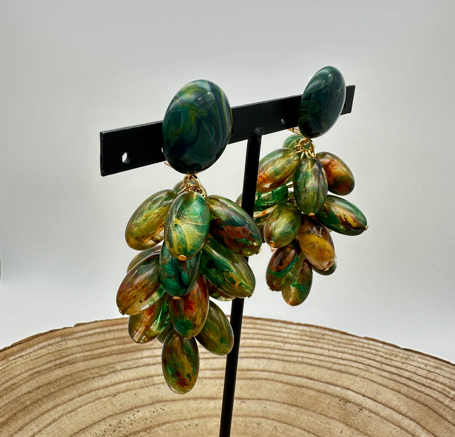 BOUCLES D’OREILLES GRAPPES - Francine BRAMLI