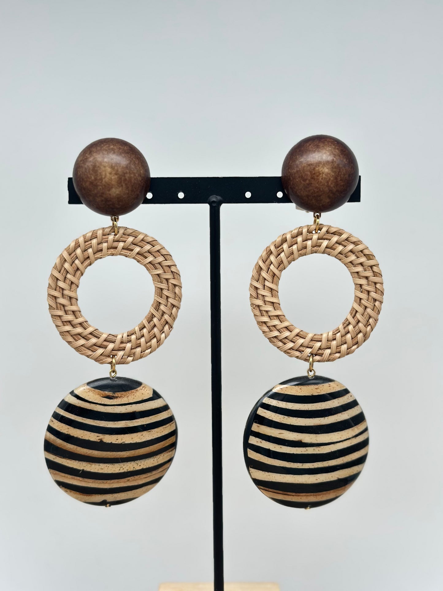 Boucles d’oreilles RAPHIA  - Francine BRAMLI