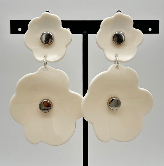 BOUCLES D'OREILLES FLEUR - Francine BRAMLI