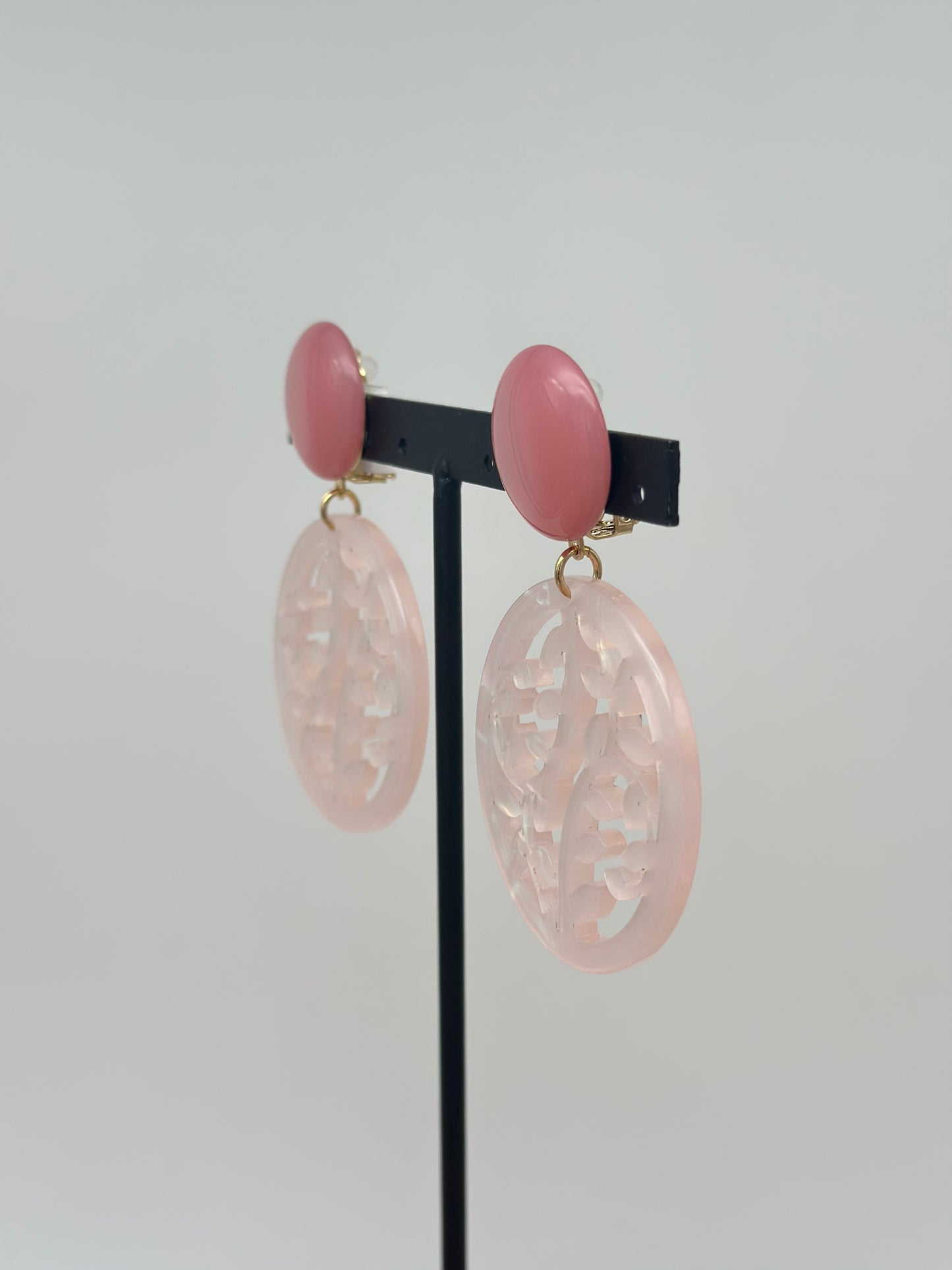 Boucles d’oreilles plaque - Francine BRAMLI