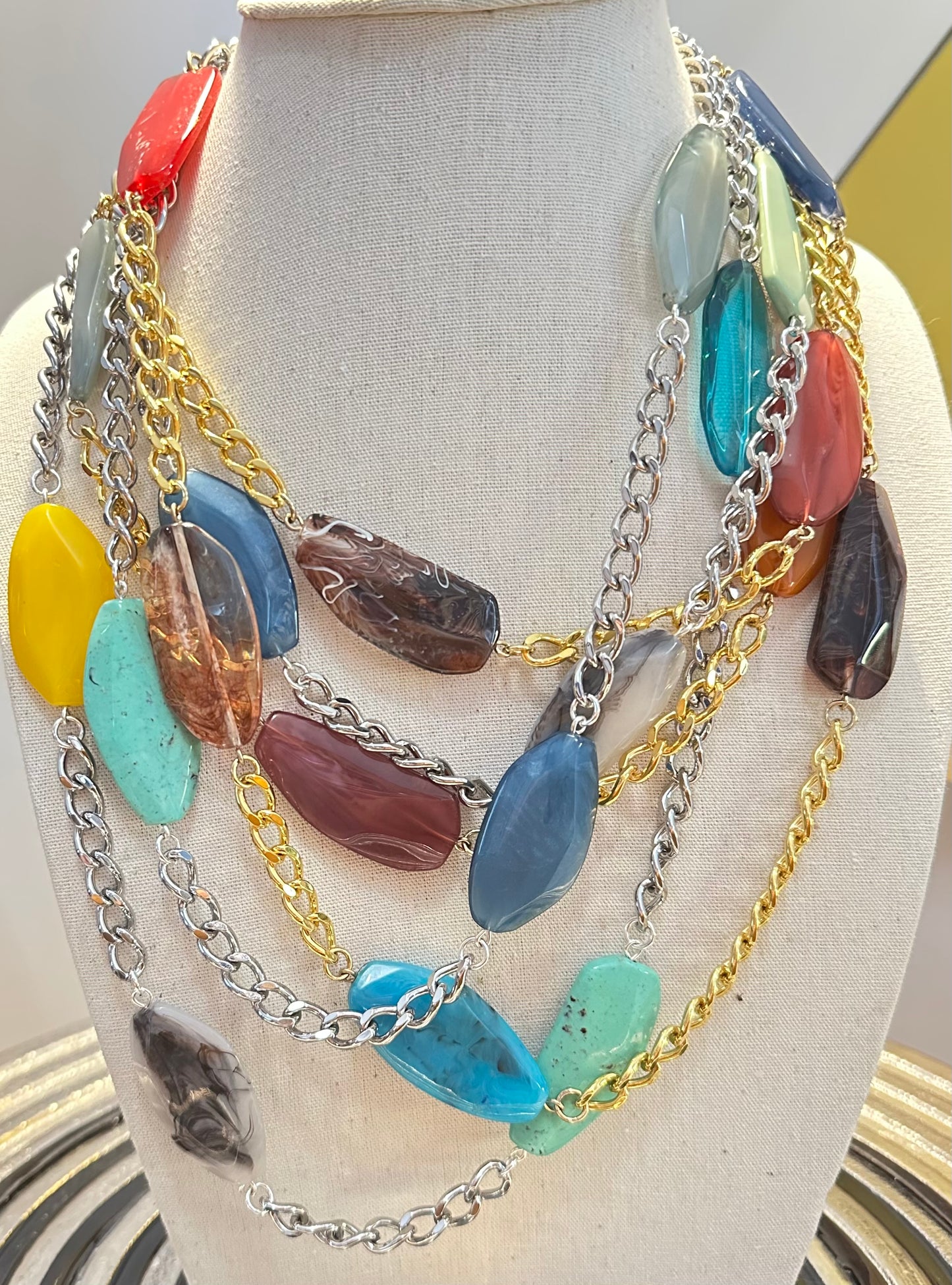 COLLIER MULTICOLORE - Francine BRAMLI