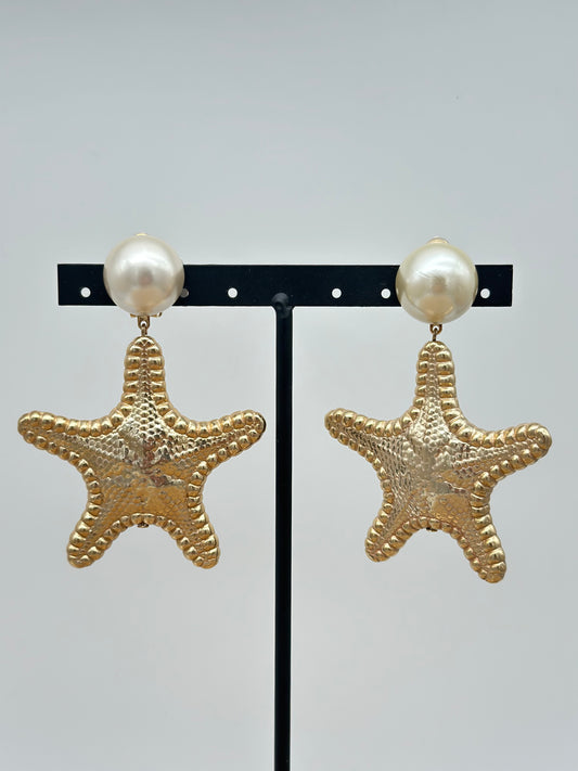 Boucles d’oreilles étoile de mer - Francine BRAMLI