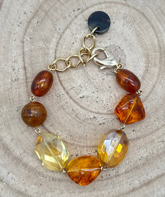 BRACELET ÉLÉMENTS SCINTILLANTS -  Francine BRAMLI